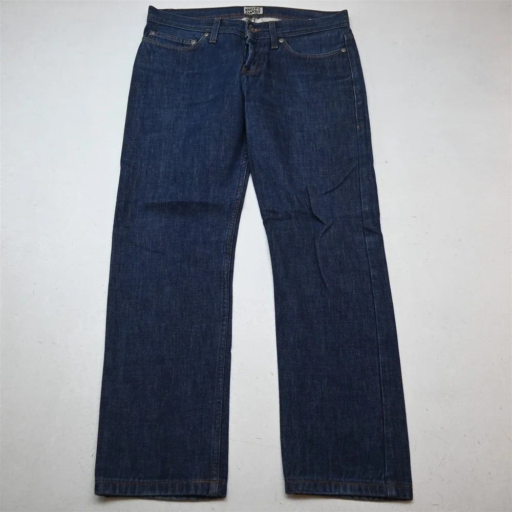 Naked Famous 32x29 Dark Denim WeirdGuy 013733 Nudes Print Mens Jeans